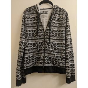 Chin up Apparel Juniors Lightweight Zip Up Hoodie